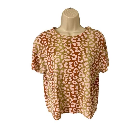 ZARA  PRINT T-SHIRT ROUND NECK ANIMAL PRINT  Size Small - Picture 1 of 7